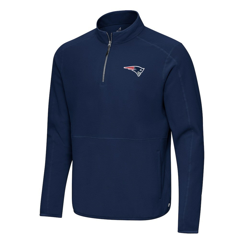 Antigua Step Up Quarter-Zip Pullover - New England Patriots Pullover