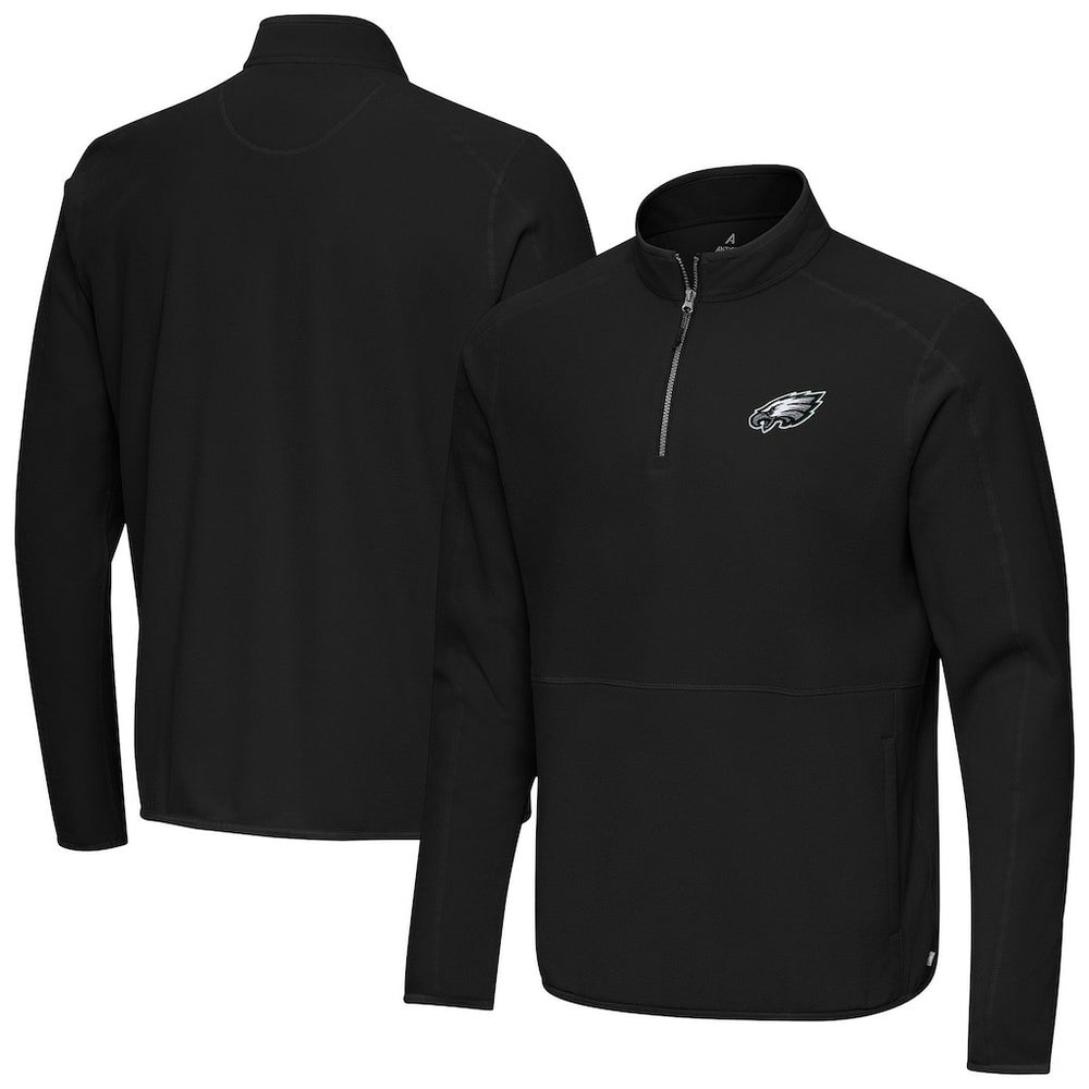Antigua Step Up Quarter-Zip Pullover - Philadelphia Eagles Pullover