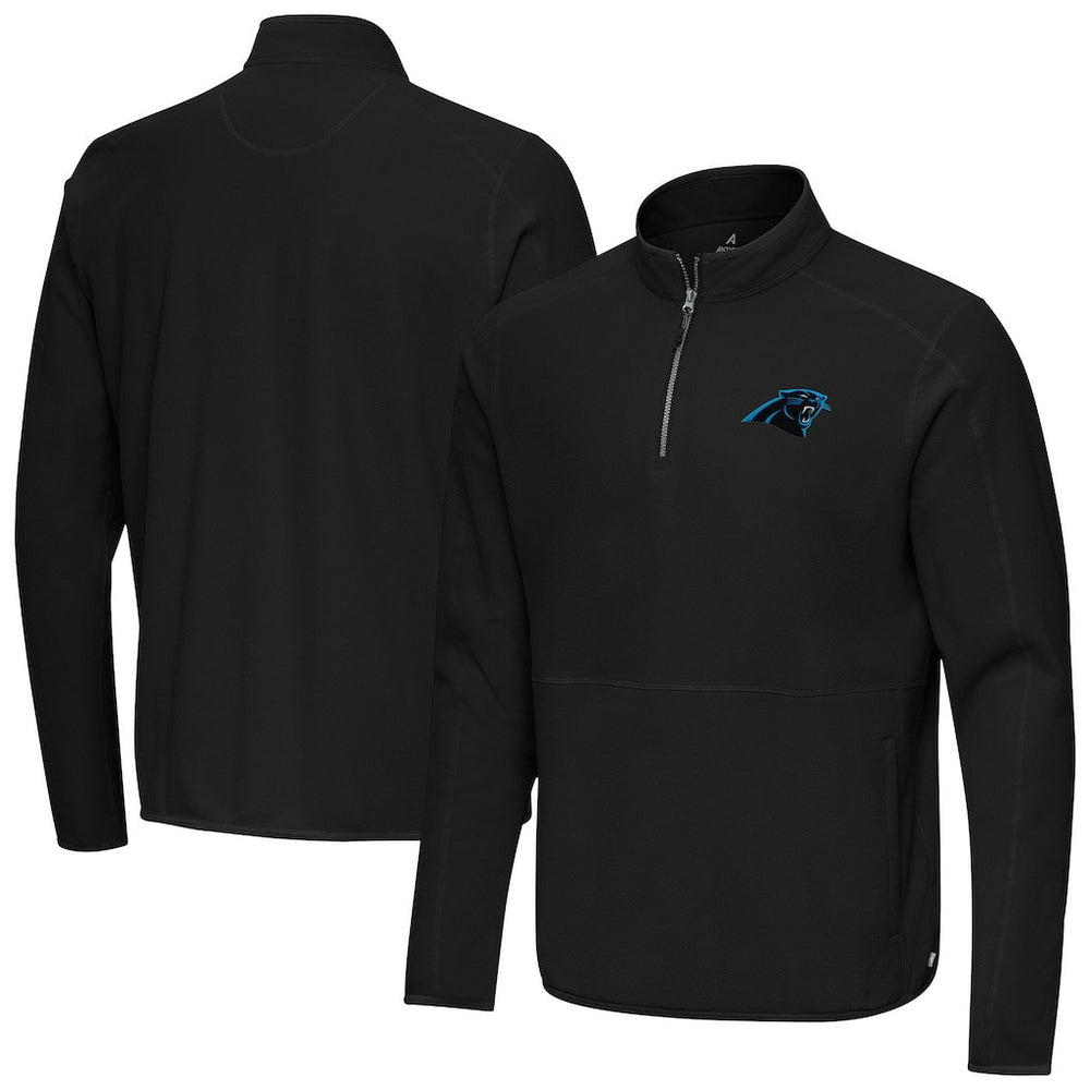 Antigua Step Up Quarter-Zip Pullover - Carolina Panthers Pullover