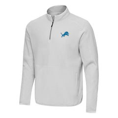 Antigua Step Up Quarter-Zip Pullover - Detroit Lions Pullover