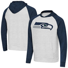 Antigua Urgent Raglan Pullover Hoodie - Seattle Seahawks Hoodies