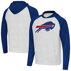 Antigua Urgent Raglan Pullover Hoodie - Buffalo Bills Hoodies