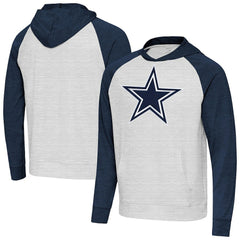 Antigua Urgent Raglan Pullover Hoodie - Dallas Cowboys Hoodies