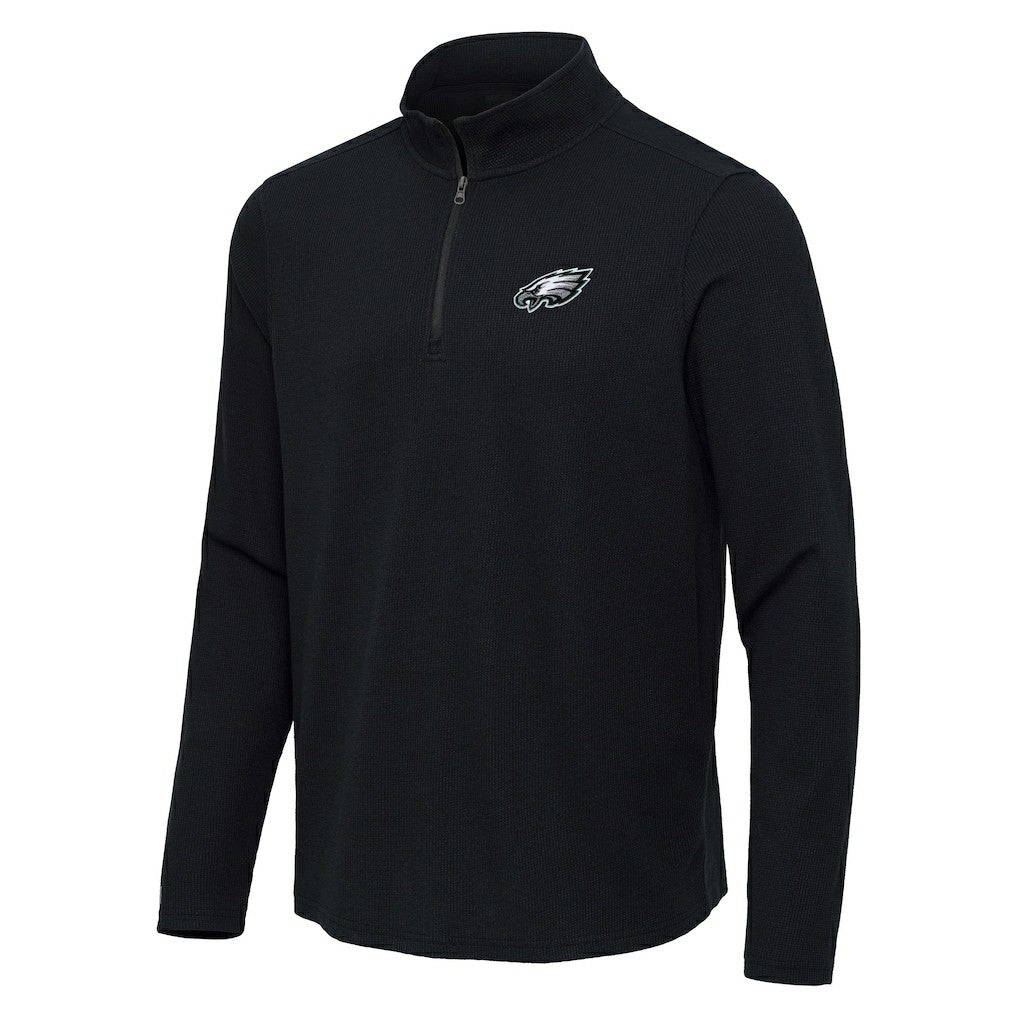 Antigua Sync Tri-Blend Quarter-Zip Pullover - Philadelphia Eagles Pullover