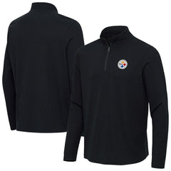 Antigua Sync Tri-Blend Quarter-Zip Pullover - Pittsburgh Steelers Pullover