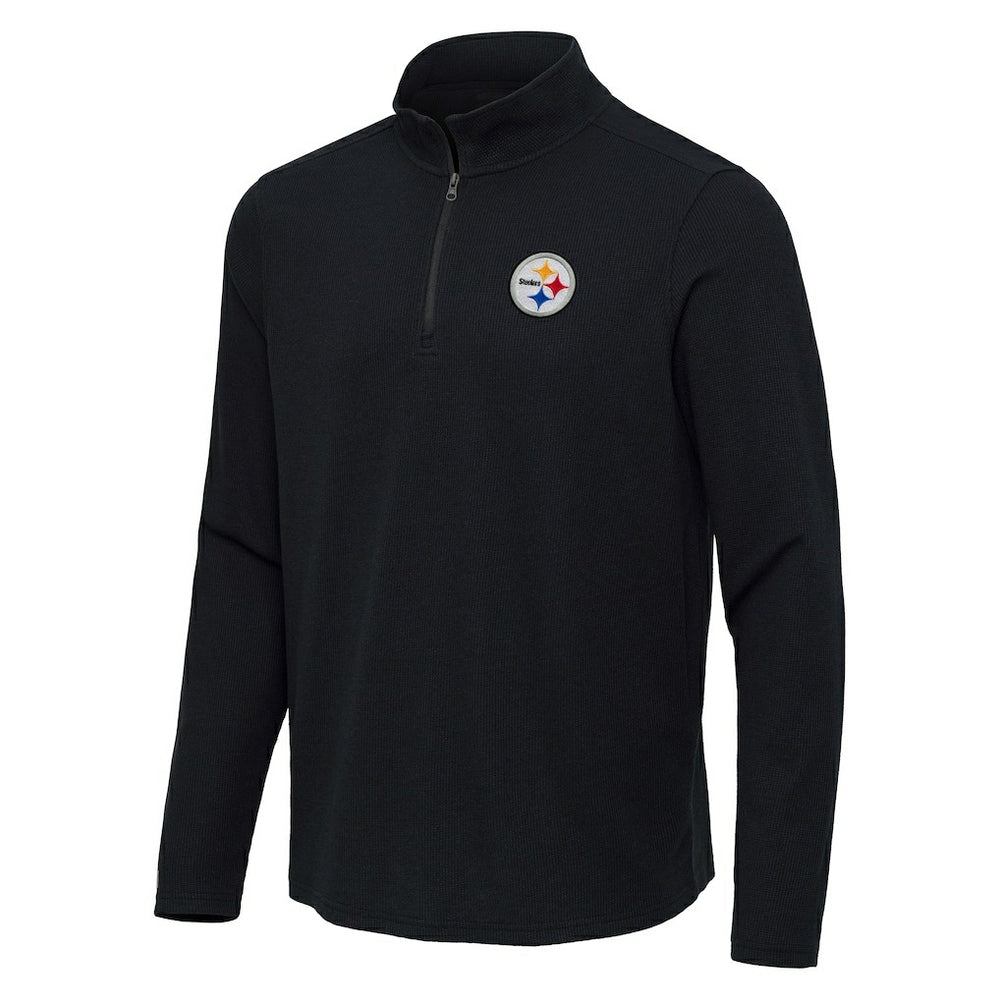 Antigua Sync Tri-Blend Quarter-Zip Pullover - Pittsburgh Steelers Pullover