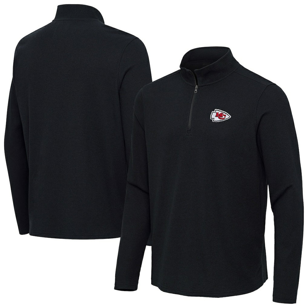 Antigua Sync Tri-Blend Quarter-Zip Pullover - Kansas City Chiefs Pullover
