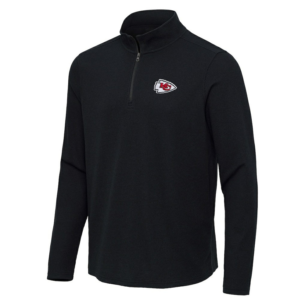 Antigua Sync Tri-Blend Quarter-Zip Pullover - Kansas City Chiefs Pullover