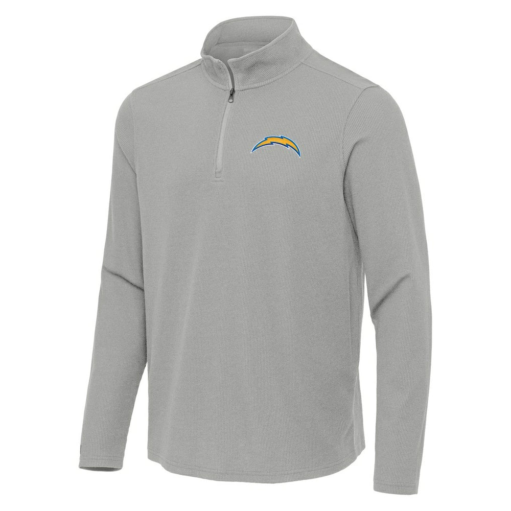 Antigua Sync Tri-Blend Quarter-Zip Pullover - Los Angeles Chargers Pullover
