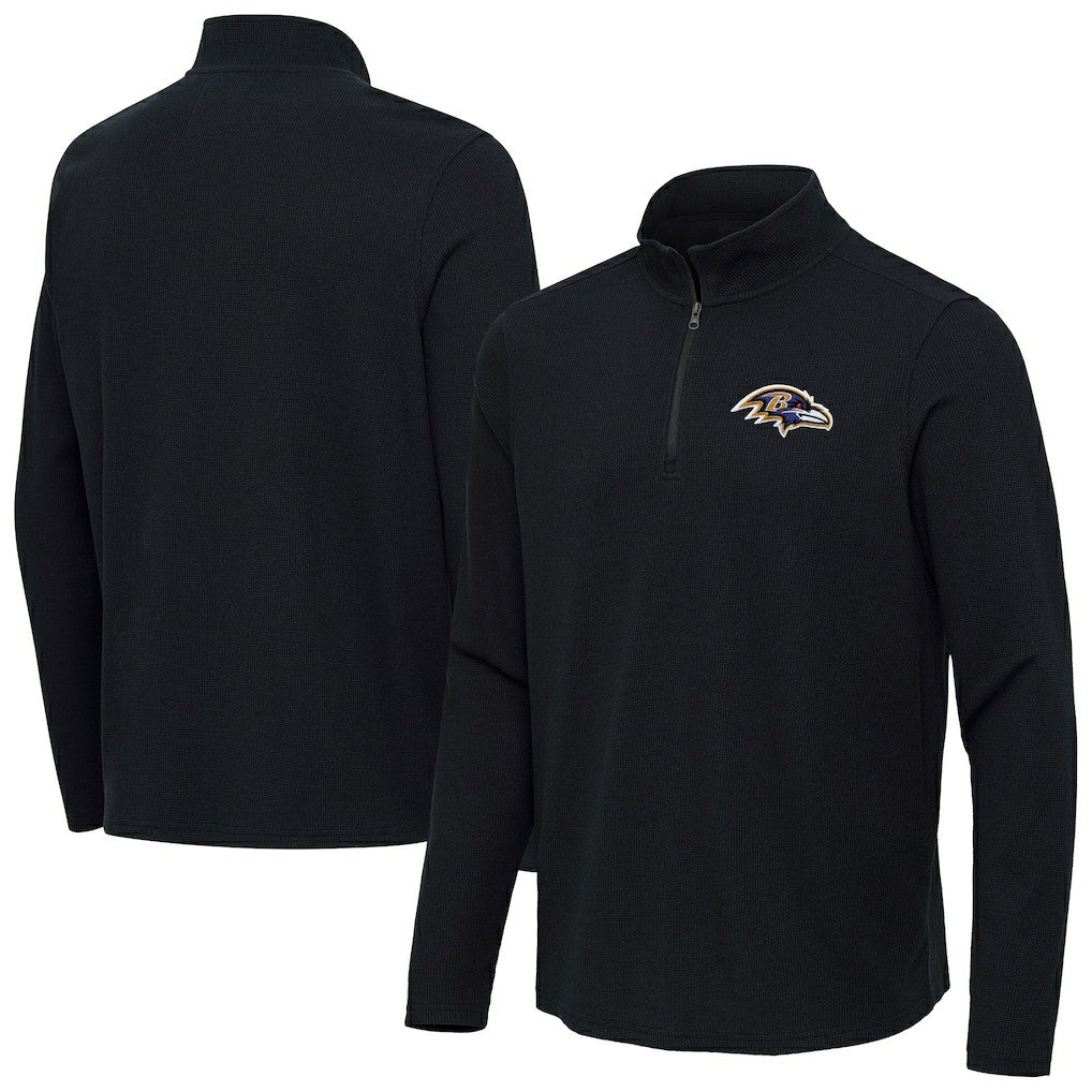Antigua Sync Tri-Blend Quarter-Zip Pullover - Baltimore Ravens Pullover