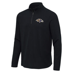 Antigua Sync Tri-Blend Quarter-Zip Pullover - Baltimore Ravens Pullover