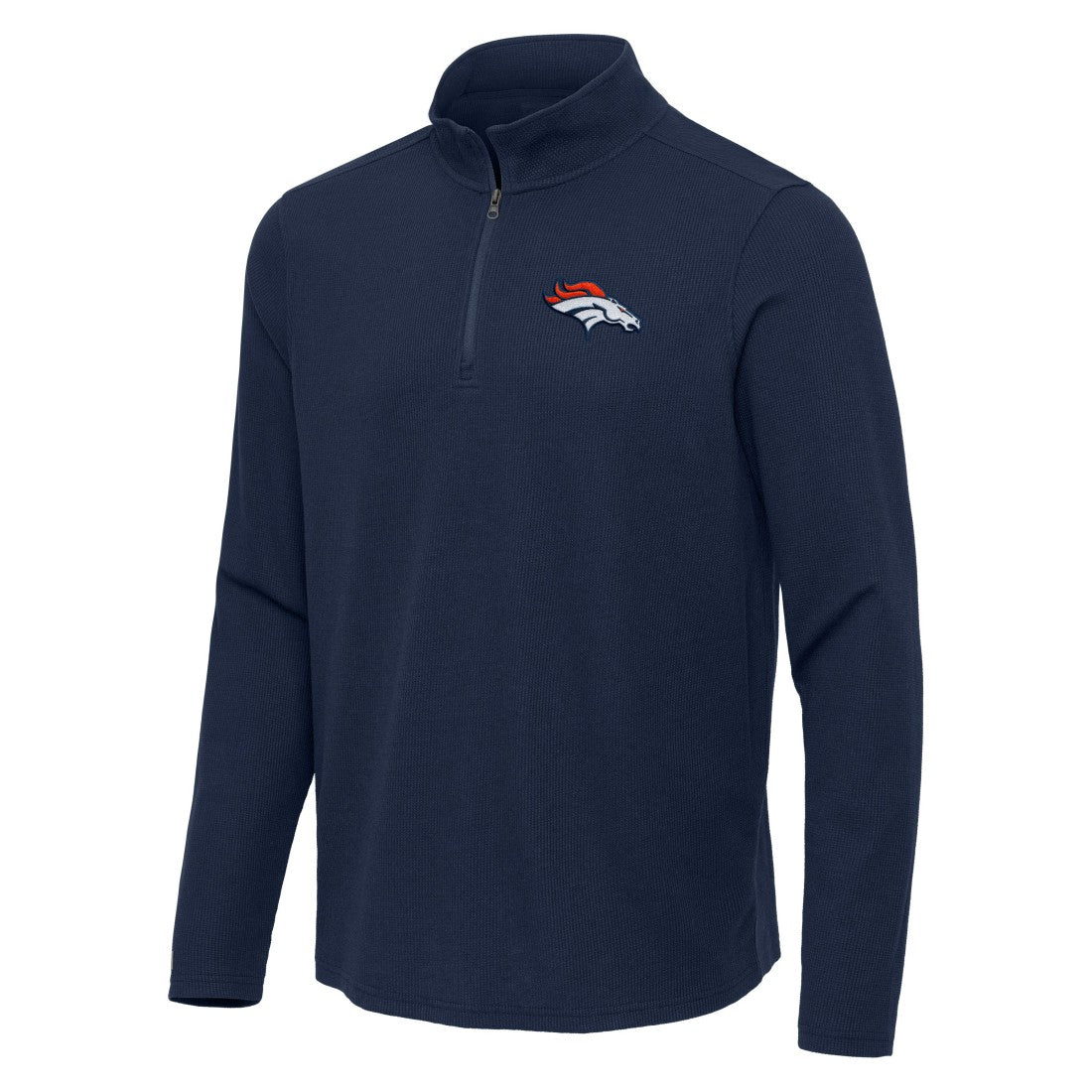 Antigua Sync Tri-Blend Quarter-Zip Pullover - Denver Broncos Pullover