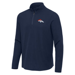 Antigua Sync Tri-Blend Quarter-Zip Pullover - Denver Broncos Pullover