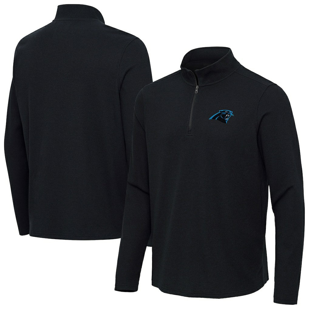 Antigua Sync Tri-Blend Quarter-Zip Pullover - Carolina Panthers Pullover