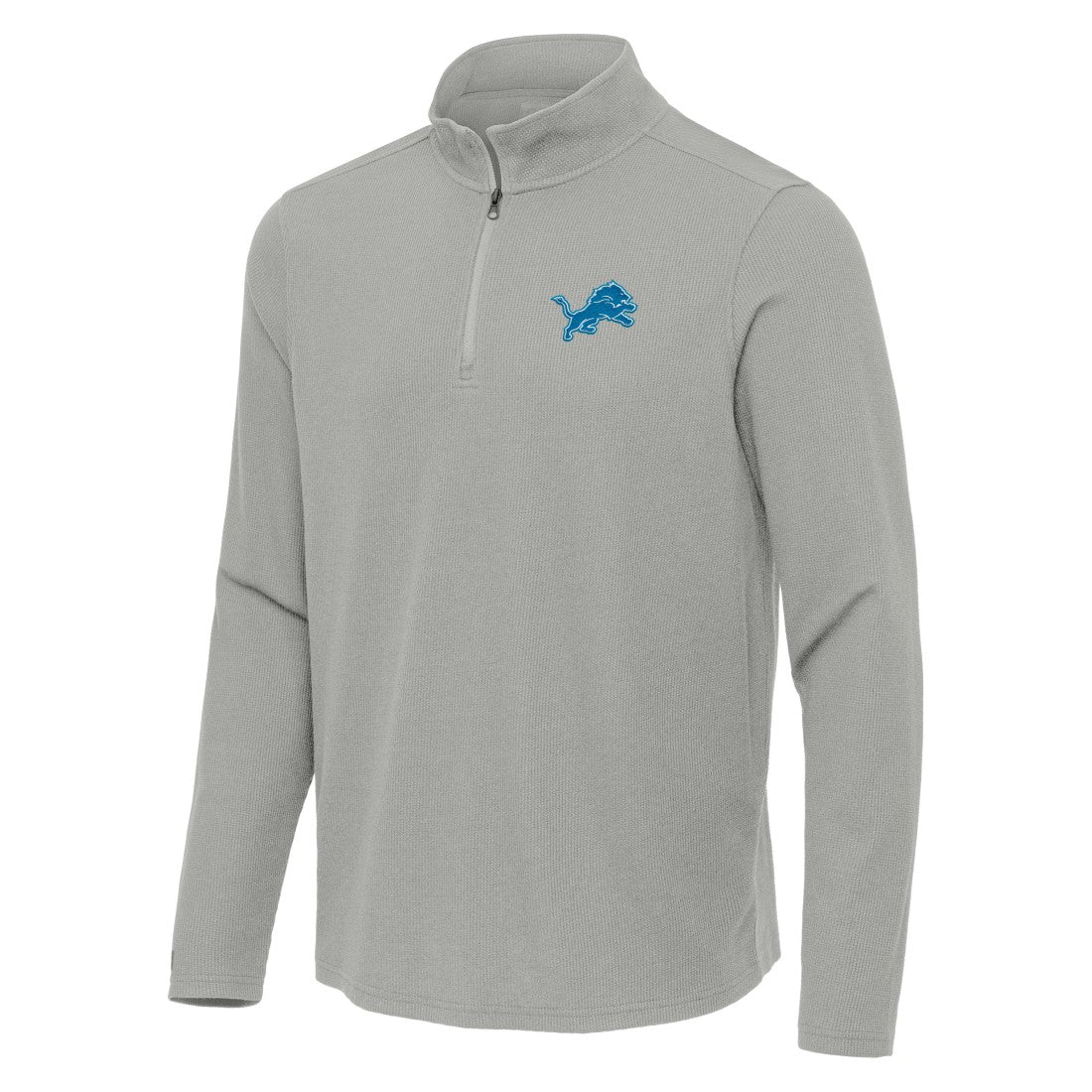 Antigua Sync Tri-Blend Quarter-Zip Pullover - Detroit Lions Pullover