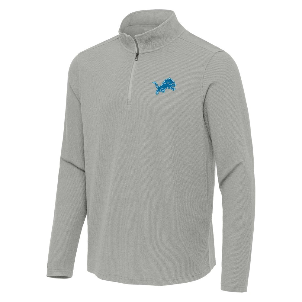 Antigua Sync Tri-Blend Quarter-Zip Pullover - Detroit Lions Pullover