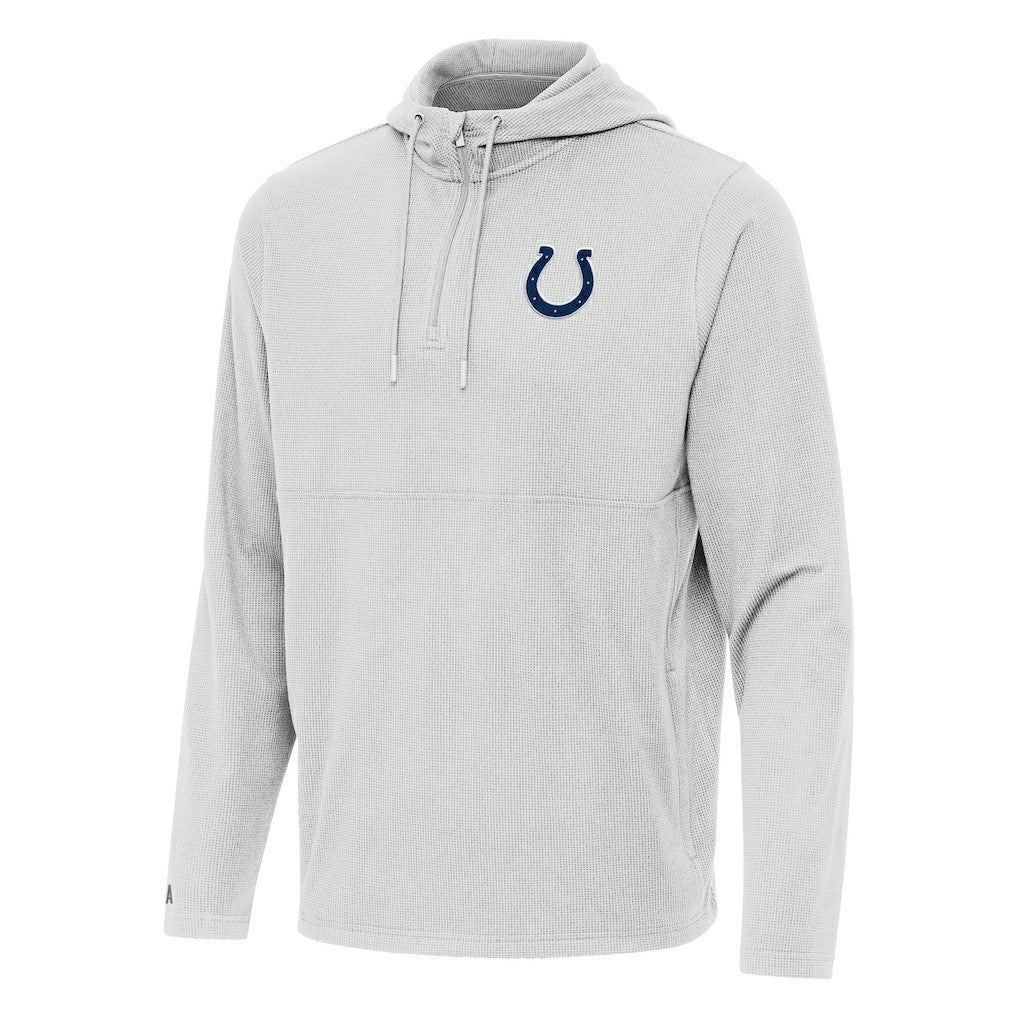Antigua Connected Quarter-Zip Pullover Hoodie - Indianapolis Colts Hoodies