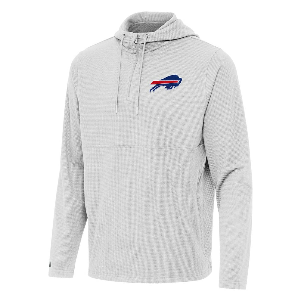 Antigua Connected Quarter-Zip Pullover Hoodie - Buffalo Bills Hoodies