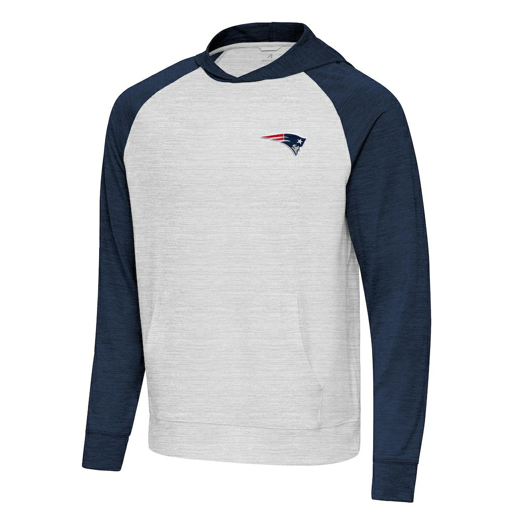Antigua Urgent Pullover Hoodie - New England Patriots Hoodies