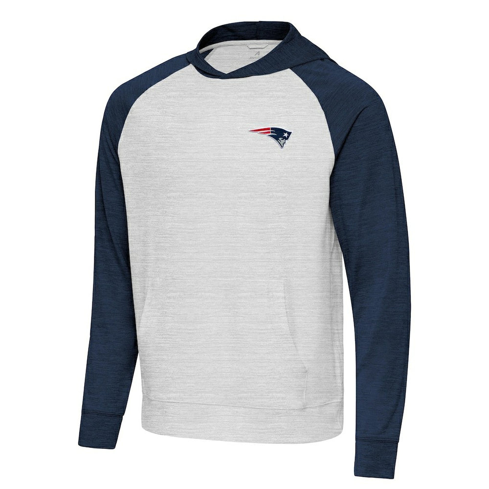 Antigua Urgent Pullover Hoodie - New England Patriots Hoodies