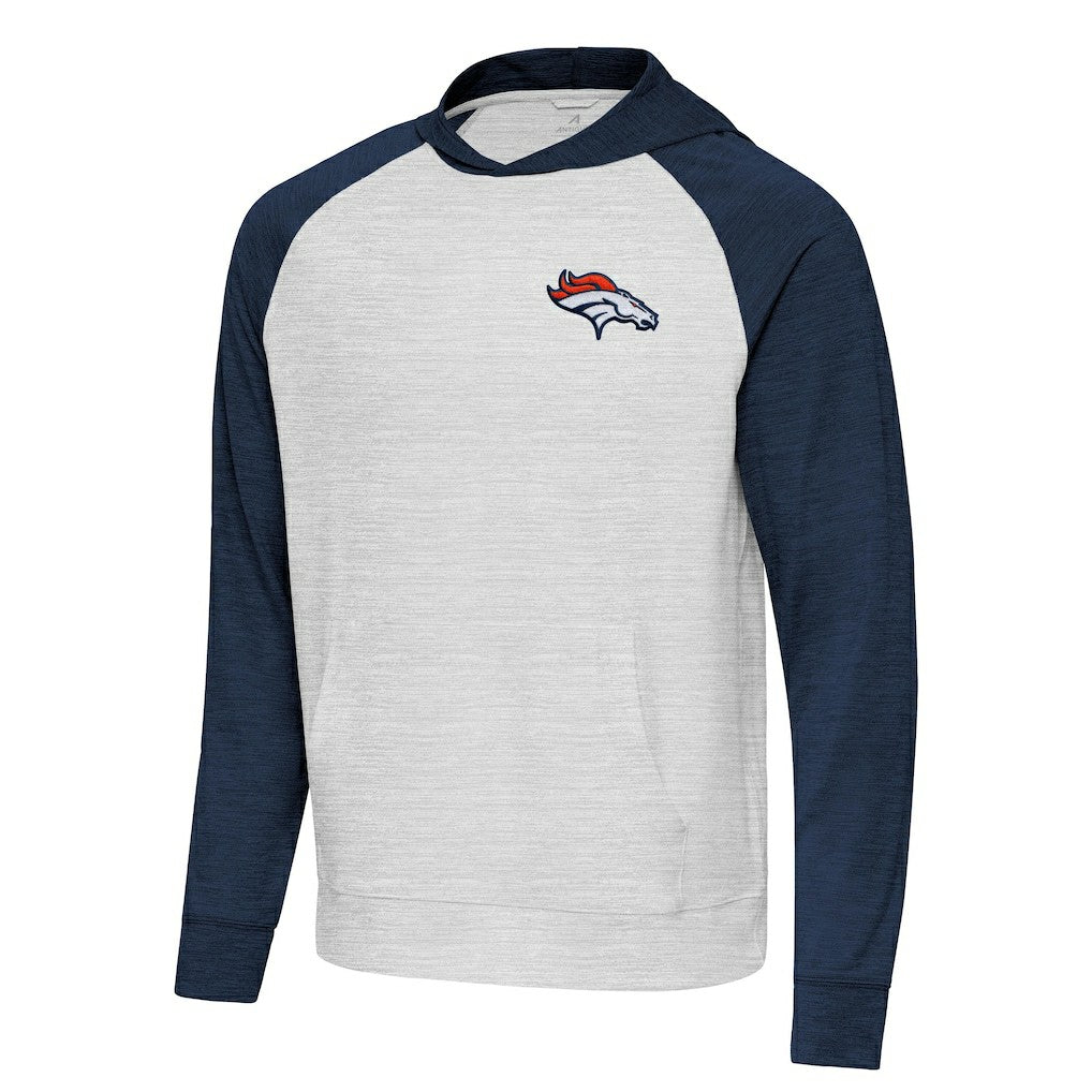 Antigua Urgent Pullover Hoodie - Denver Broncos Hoodies