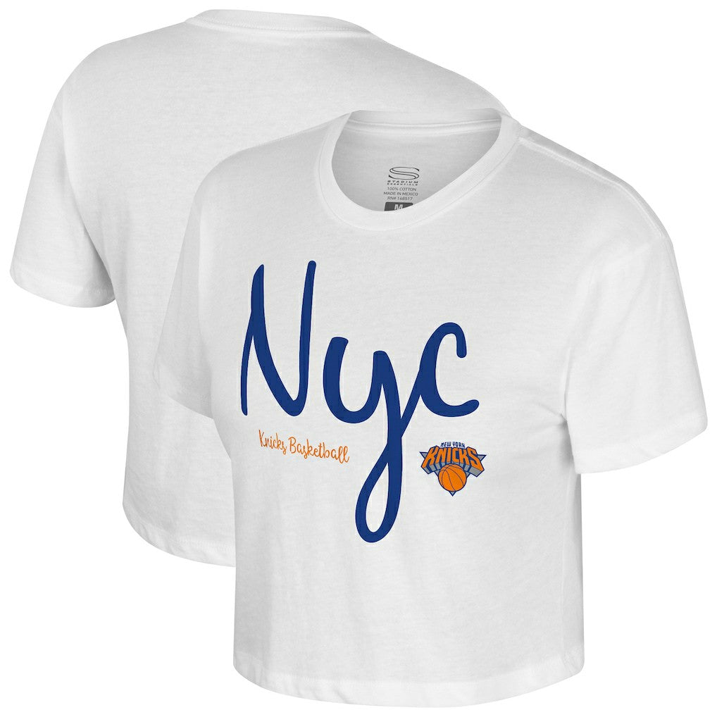 New York Knicks Stadium Essentials Cropped Third Quarter T-Shirt