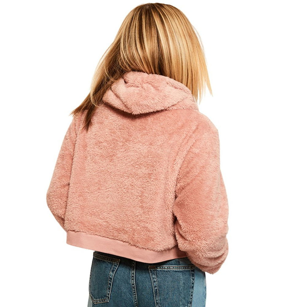 Jill Martin Women's Tonal Sherpa Cropped Hoodie - Buffalo Bills Hoodies