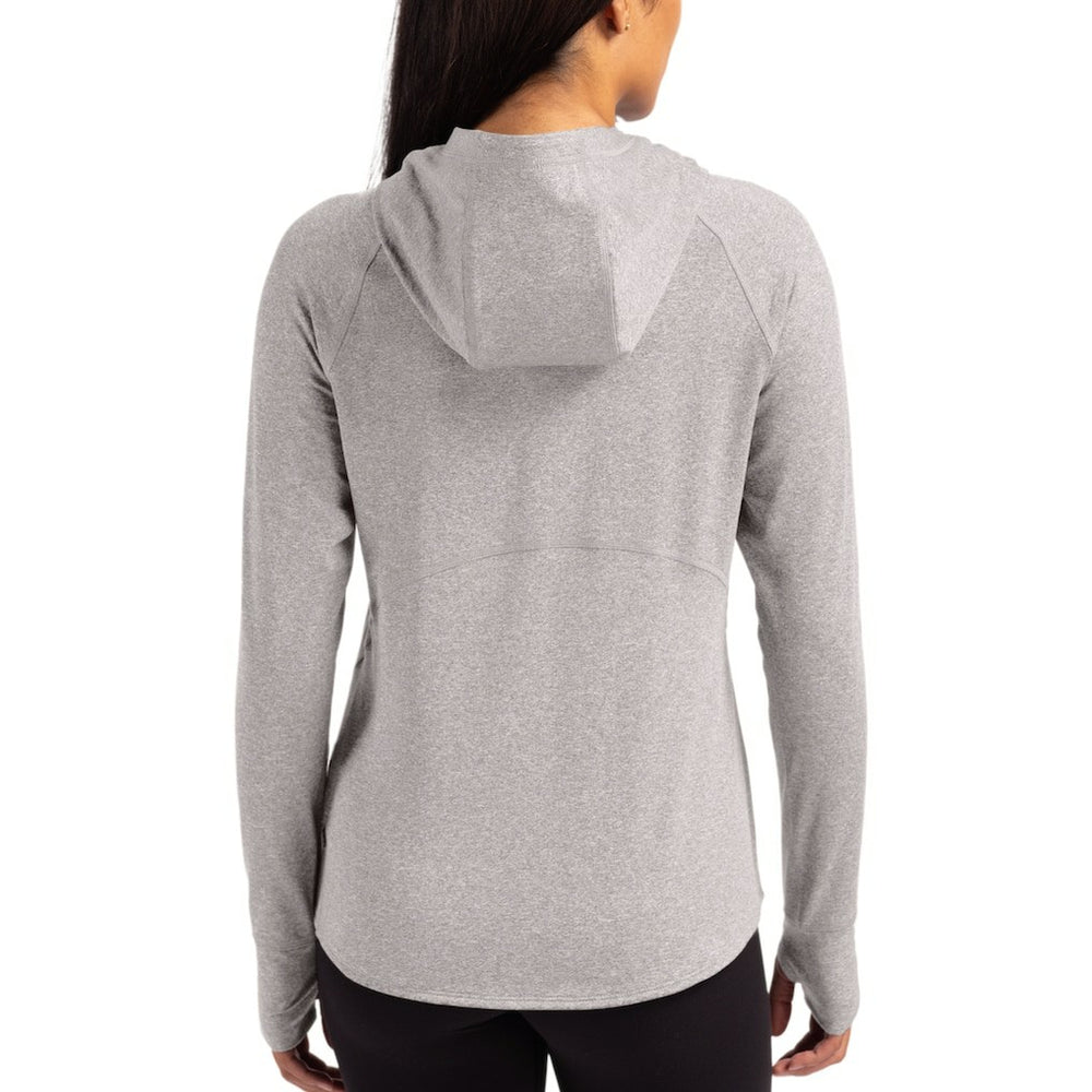 Cutter & Buck Women's Throwback Logo Adapt Knit Recycled Raglan Pullover Hoodie - Buffalo Bills Hoodies