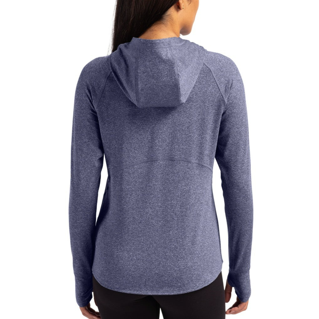 Cutter & Buck Women's Primary Logo Adapt Knit Recycled Raglan Pullover Hoodie - Chicago Bears Hoodies