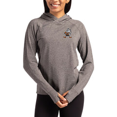 Cutter & Buck Women's Throwback Logo Adapt Knit Recycled Raglan Pullover Hoodie - Cleveland Browns Hoodies