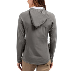 Cutter & Buck Women's Adapt Eco Knit Hybrid Recycled Raglan Full-Zip Hoodie Jacket - Washington Commanders Hoodies