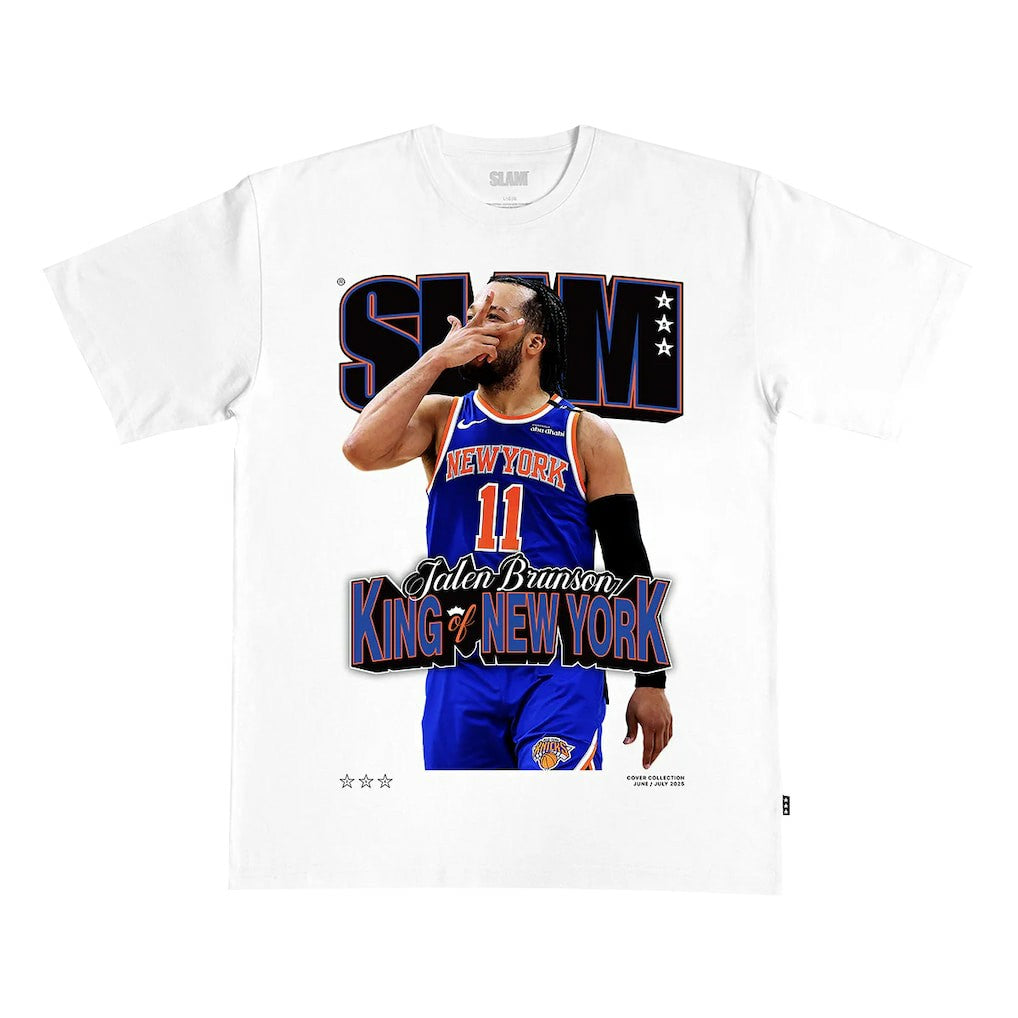 Jalen Brunson New York Knicks SLAM Unisex King of New York Cover T-Shirt