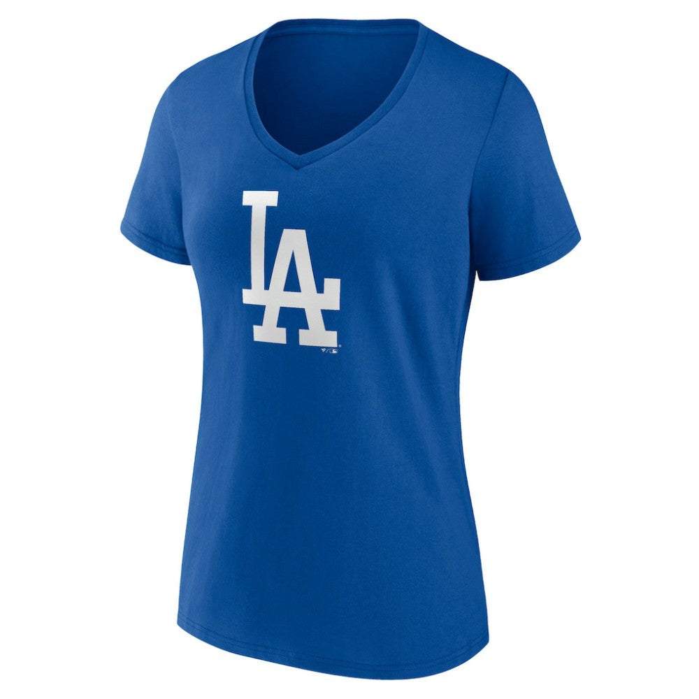 Royal Shohei Ohtani Los Angeles Dodgers Women's Player Name & Number V-Neck T-Shirt