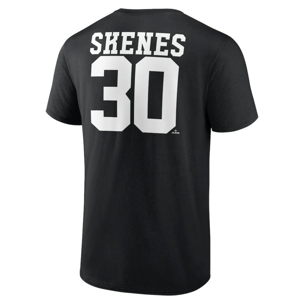 Black Paul Skenes Pittsburgh Pirates Player Name & Number T-Shirt