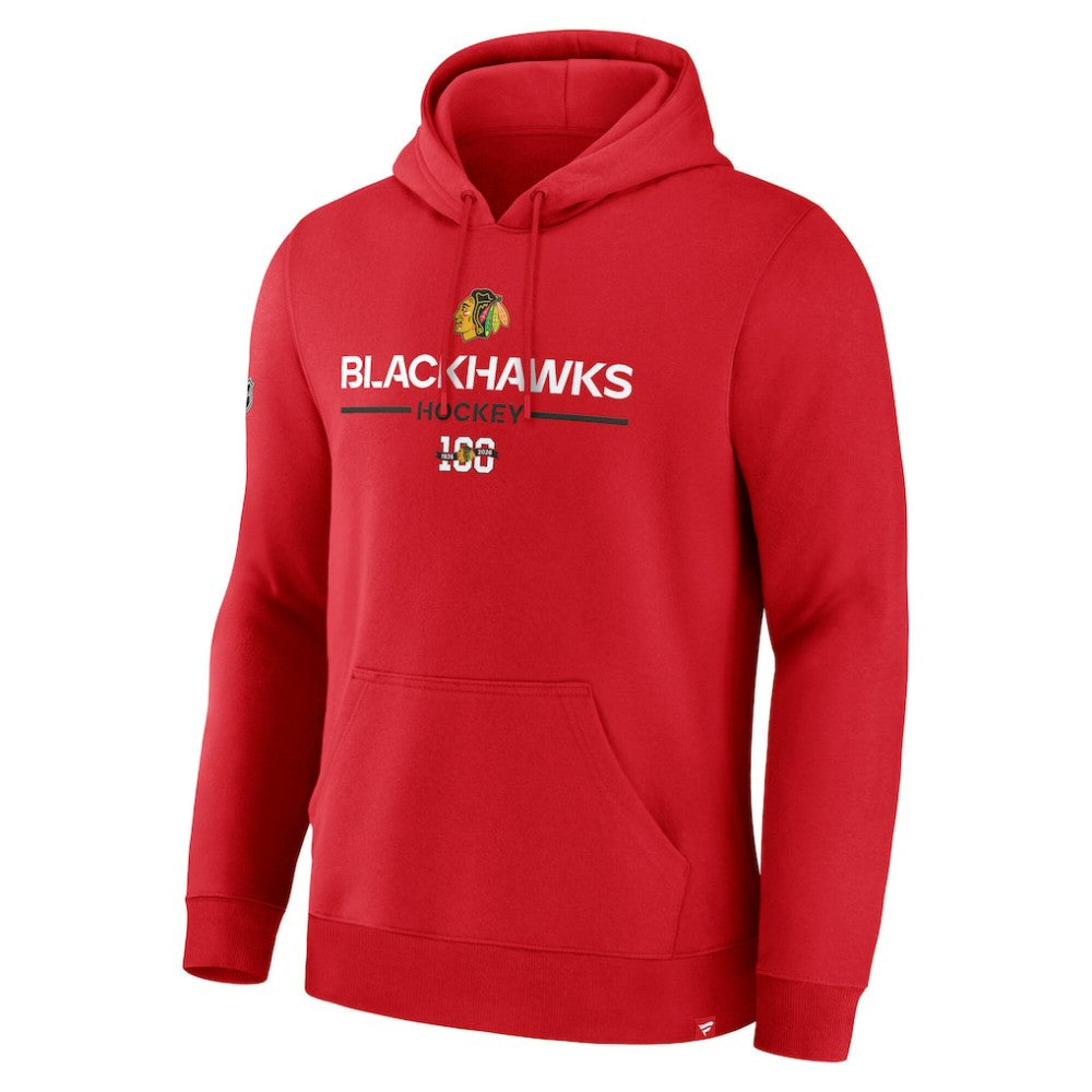 NHL Chicago Blackhawks Fanatics Centennial Fleece Pullover Hoodie
