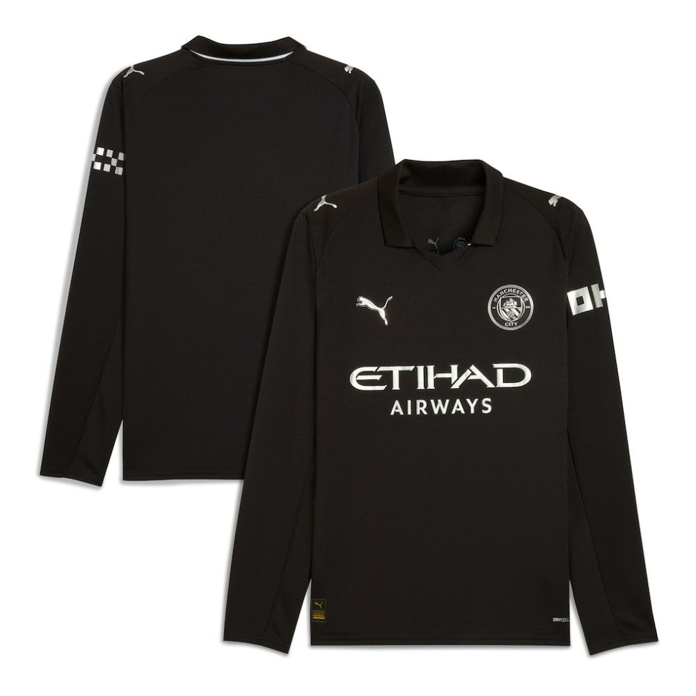 Manchester City 2025/26 Away Replica Long Sleeve Jersey