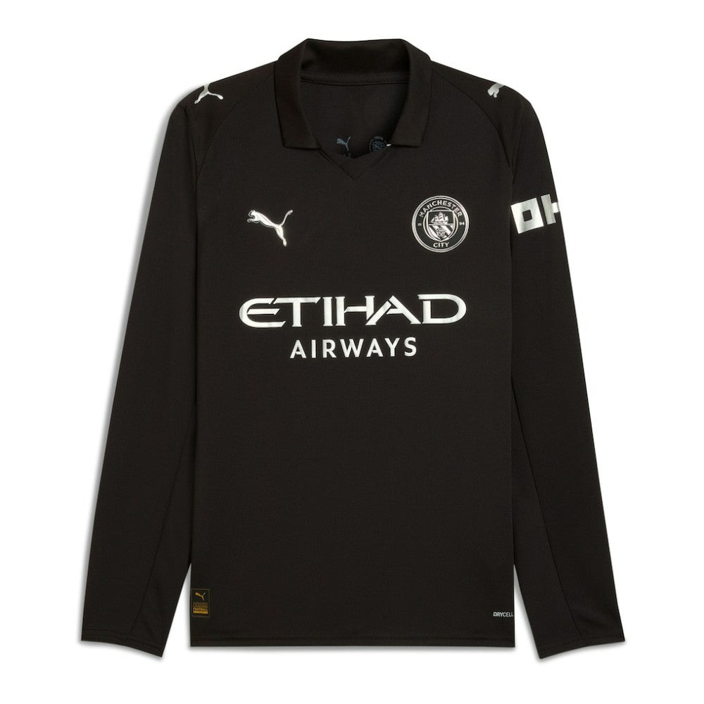 Manchester City 2025/26 Away Replica Long Sleeve Jersey