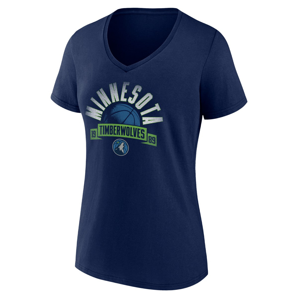 Minnesota Timberwolves Women's '90s Graphic V-Neck T-Shirt