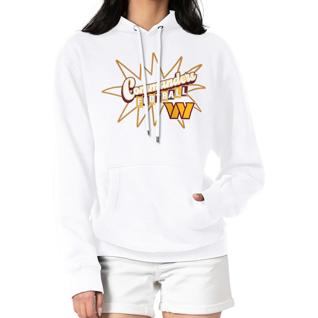 Starter Women's Drive-In Sign Pullover Hoodie - Washington Commanders Hoodies