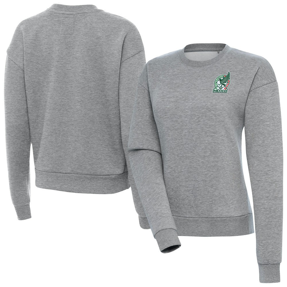 Mexico National Team Antigua Women's Takeover Pullover Sweatshirt