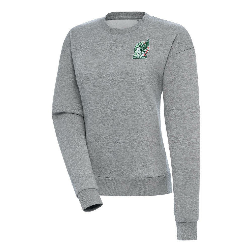 Mexico National Team Antigua Women's Takeover Pullover Sweatshirt