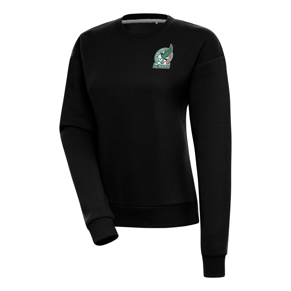 Mexico National Team Antigua Women's Takeover Pullover Sweatshirt