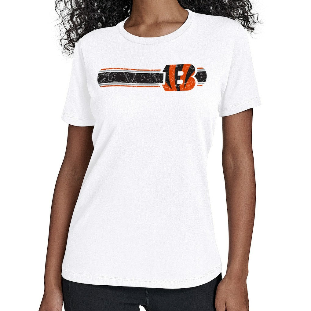 Starter Women's Team Stripe T-Shirt - Cincinnati Bengals T-shirts