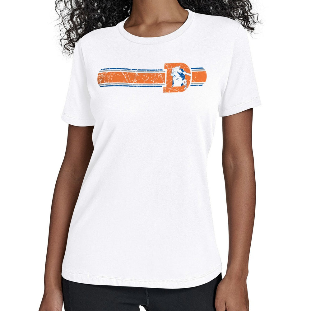 Starter Women's Throwback Team Stripe T-Shirt - Denver Broncos T-shirts