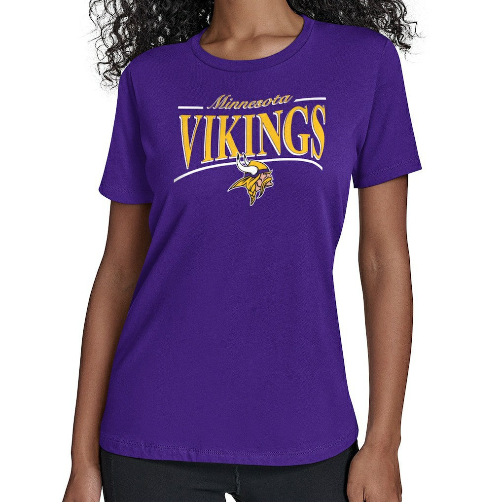 Starter Women's Arch Stripe T-Shirt - Minnesota Vikings T-shirts