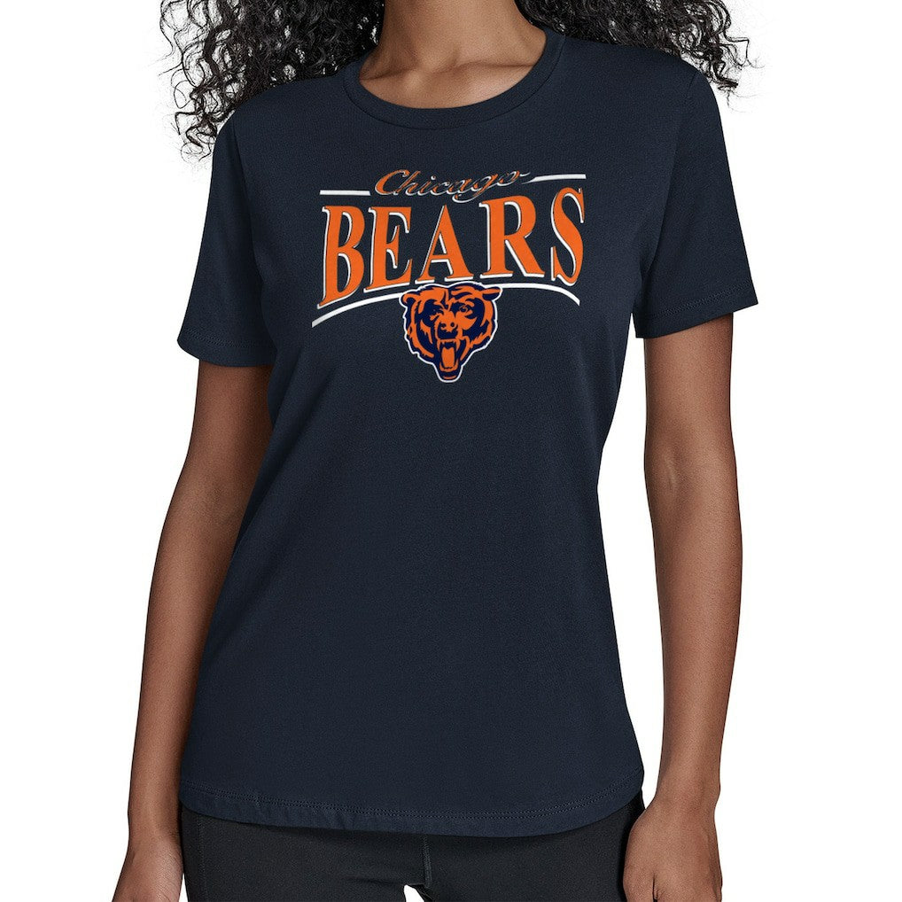 Starter Women's Arch Stripe T-Shirt - Chicago Bears T-shirts