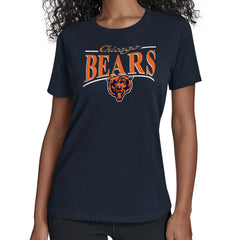 Starter Women's Arch Stripe T-Shirt - Chicago Bears T-shirts