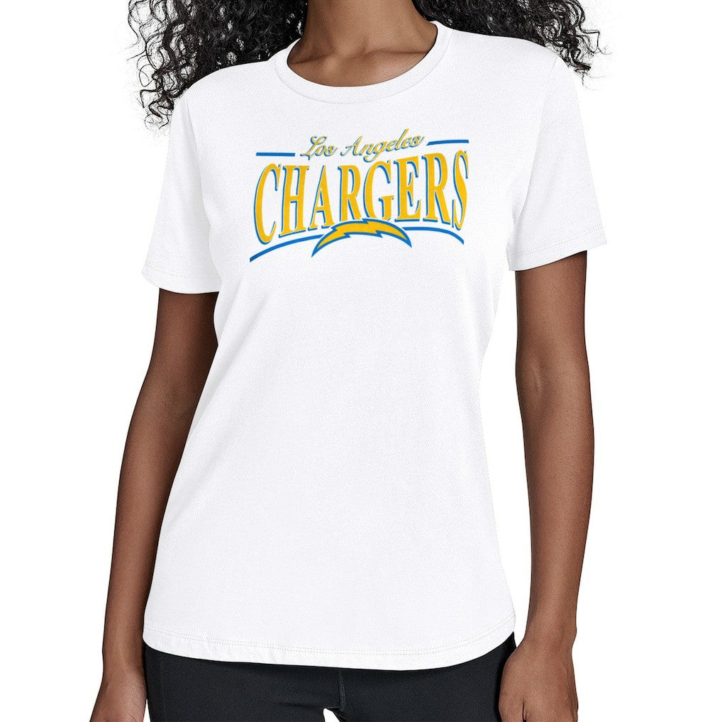 Starter Women's Arch Stripe T-Shirt - Los Angeles Chargers T-shirts