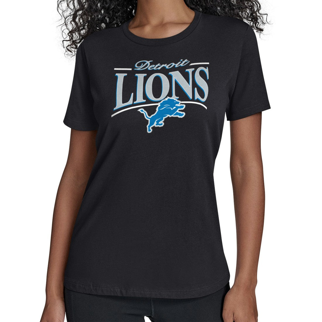 Starter Women's Arch Stripe T-Shirt - Detroit Lions T-shirts