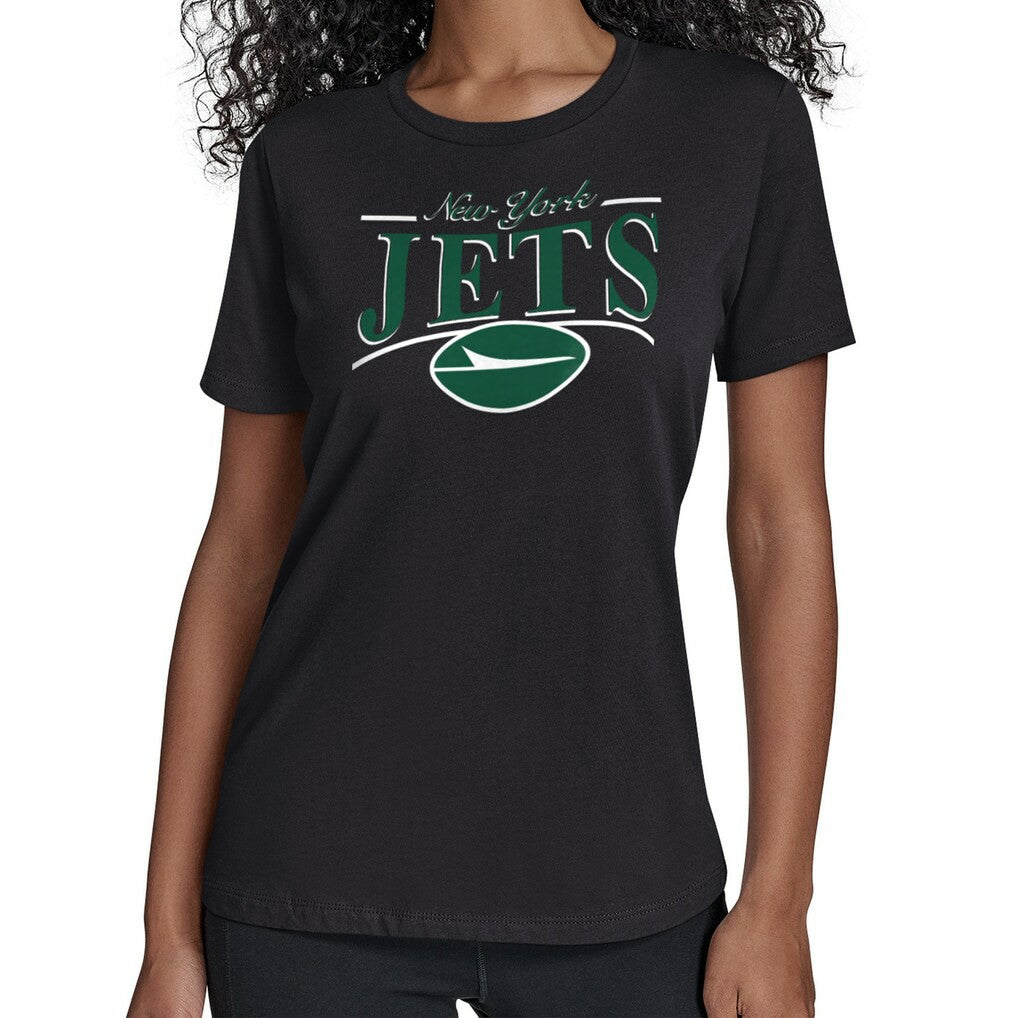 Starter Women's Arch Stripe T-Shirt - New York Jets T-shirts